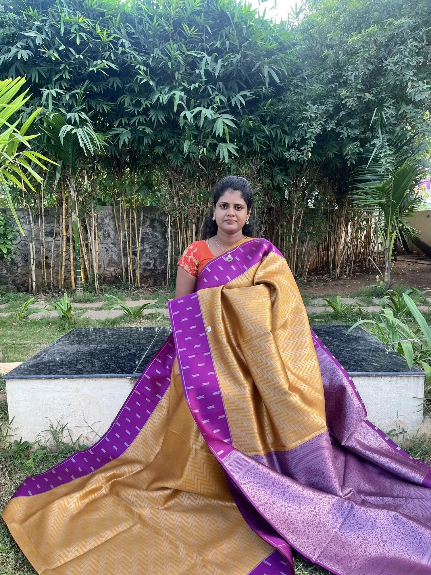 GOLDEN WITH PURPLE